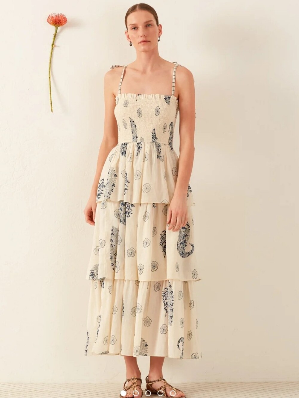 Alix Of Bohemia Kaia Porcelain Tier Dress Size Small